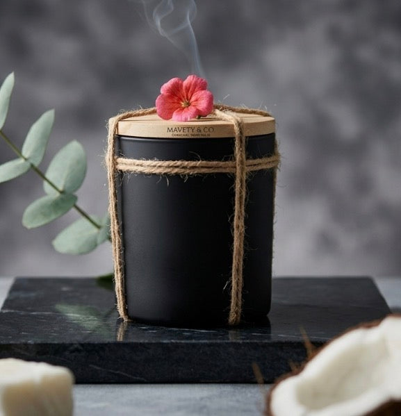 Organi Beauty’s Mavety & Co Obsidian Candle No. 01